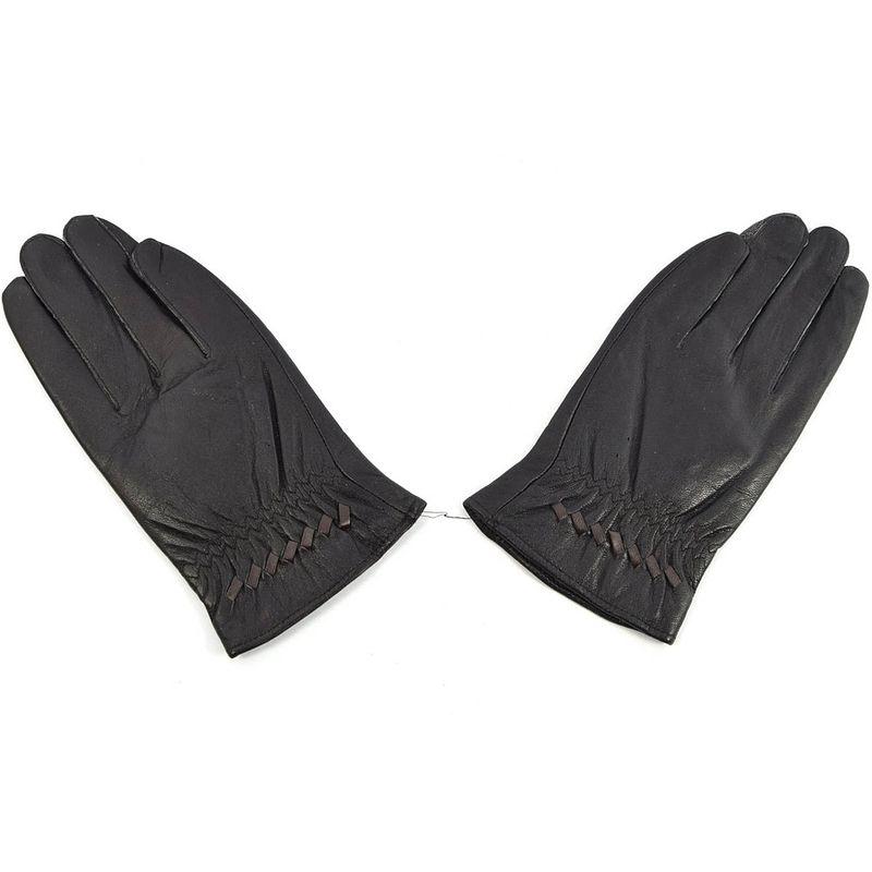 Foto van Handschoenen - leren handschoenen heren - leren handschoenen dames - stijlvolle handschoenen - handschoenen winter -