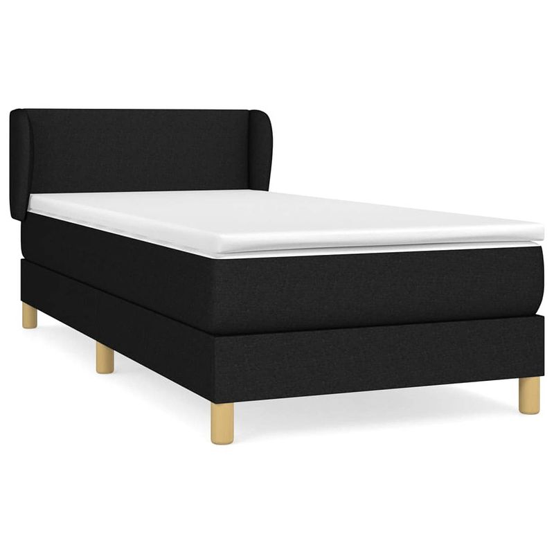 Foto van The living store boxspringbed - comfort - bed - 193 x 93 x 78/88 cm - zwart