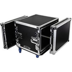 Foto van Odyssey fzs08w shock mount rack flightcase 8u met wielen