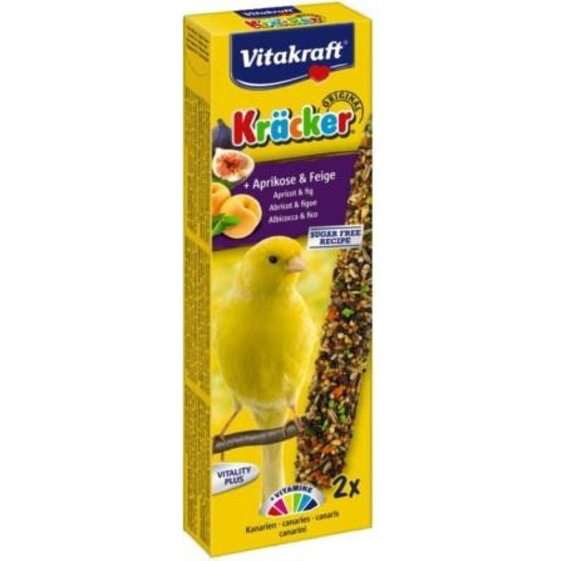 Foto van Vitakraft abrikoos/vijg-kracker kanarie 2in1