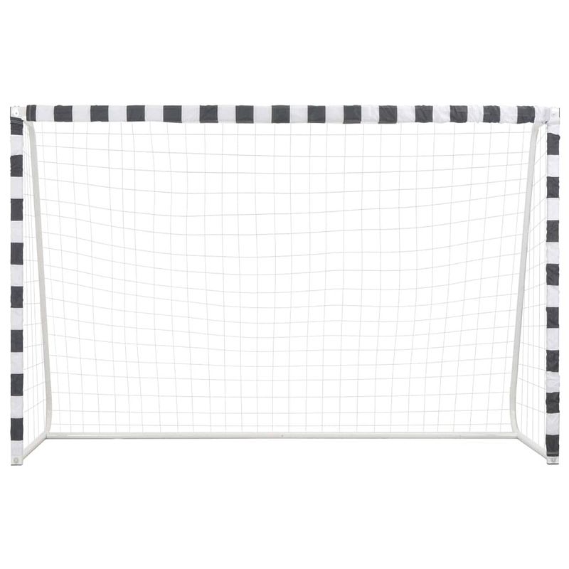 Foto van The living store voetbalgoal 300x90x200 cm - stevige palen - compact net