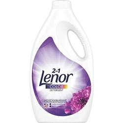 Foto van Lenor - color - amethist & bloemen boeket - vloeibaar wasmiddel - voordeelverpakking 4x 40 wasbeurten (8800ml)