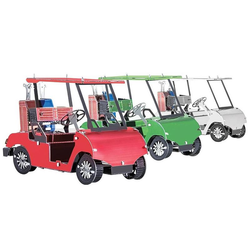 Foto van Metal earth golf cart modelbouwset 3-delig