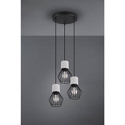 Foto van Industriële hanglamp jamiro - metaal - zwart