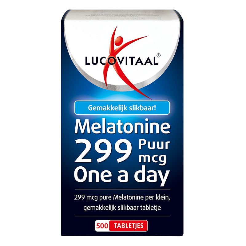 Foto van Lucovitaal melatonine puur 0.299mg tabletten