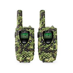 Foto van Nedis walkie talkie set - wltk0810bk - groen