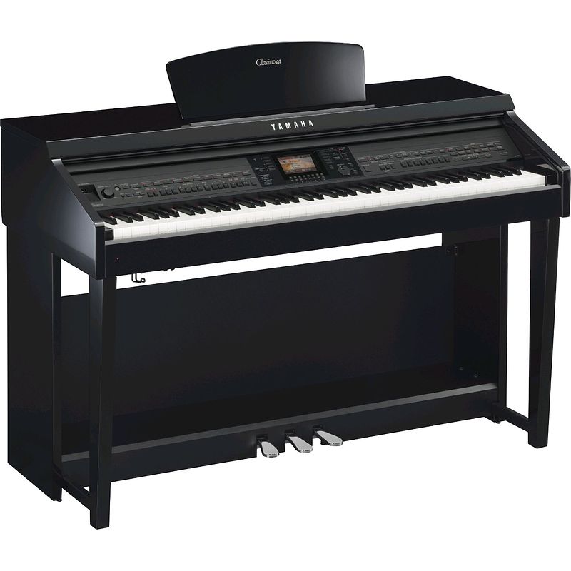 Foto van Yamaha clavinova cvp-701pe polished ebony digitale piano