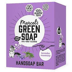 Foto van Marcels green soap handzeep bar lavendel & rozemarijn