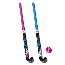 Foto van Angel sports hockeyset 3-delig blauw/roze 28 inch