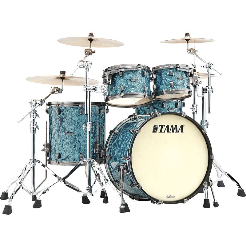 Foto van Tama mr42tzus-tqp starclassic maple 4-delige ketelset turquoise pearl