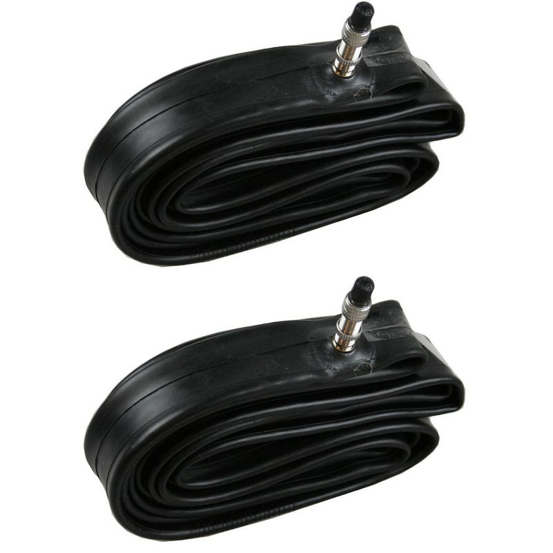 Foto van Benson binnenband fiets - 2x - rubber - 26 inch x 1,75 - 40 mm ventiel - binnenbanden