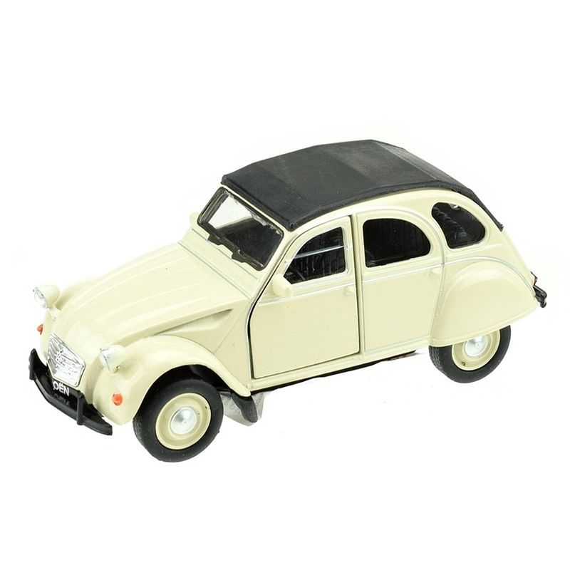 Foto van Modelauto citro?n 2cv wit - schaal 1:36 - speelgoed auto