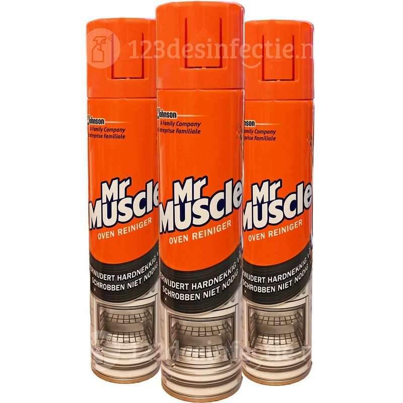 Foto van Mr muscle ovenreiniger spray - 3 x 300 ml - voordeelverpakking