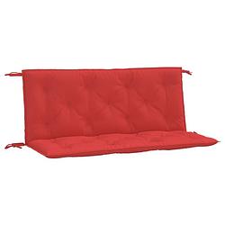 Foto van The living store tuinbankkussen - oxford stof - rood - 120 x 50 cm - anti-slip design