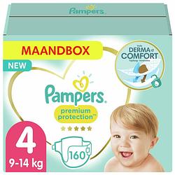 Foto van Pampers - premium protection - maat 4 - maandbox - 160 luiers - voordeel