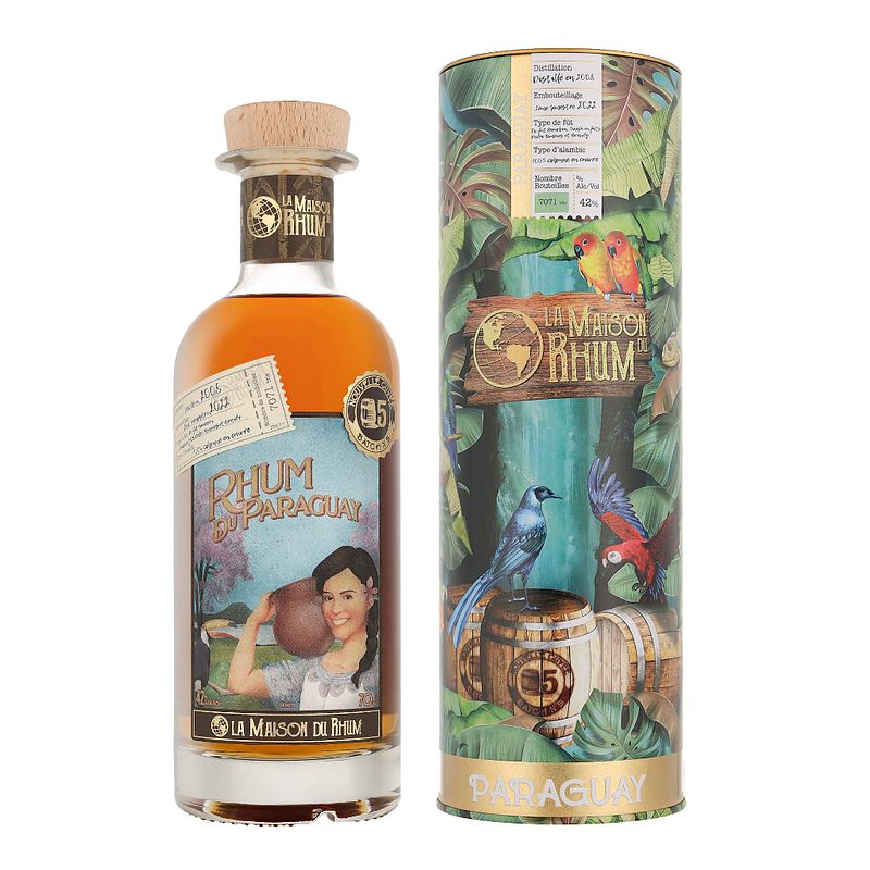 Foto van La maison du rhum paraguay 2008 batch 5 70cl rum + giftbox