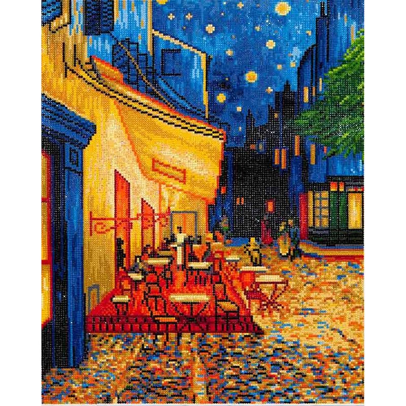 Foto van Cafe at night van gogh diamond dotz - 52x42 cm - diamond painting