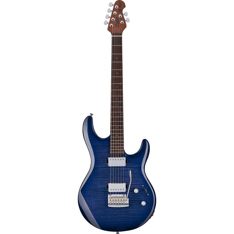 Foto van Sterling by music man lk100 luke blueberry burst met gigbag