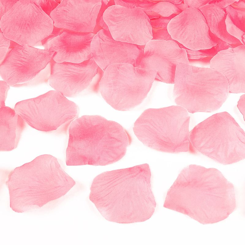 Foto van Lichtroze rozenblaadjes 500x stuks - rozenblaadjes / strooihartjes