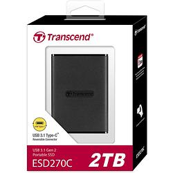 Foto van Transcend esd270c 2 tb externe ssd usb 3.1 gen 2 type c