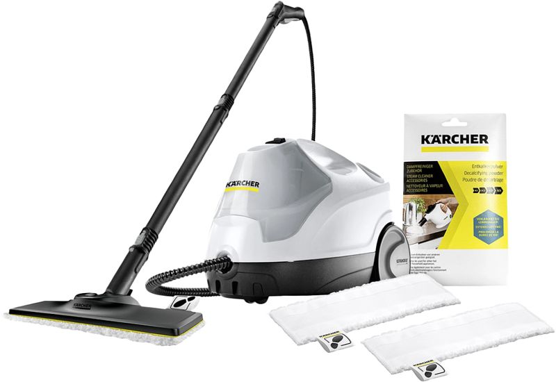 Foto van Karcher sc 4 easyfix premium + microvezel vloerdoeken + ontkalkpoeder