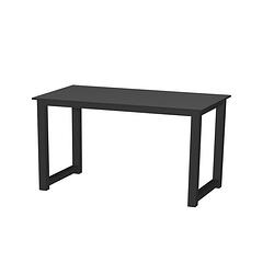 Foto van Bureau tafel - keukentafel - 110 cm breed - zwart
