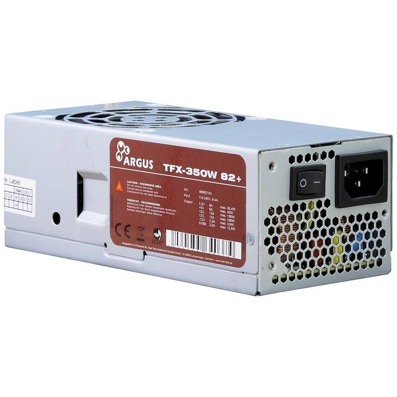 Foto van Inter-tech tfx-350w pc-netvoeding 350 w 80 plus