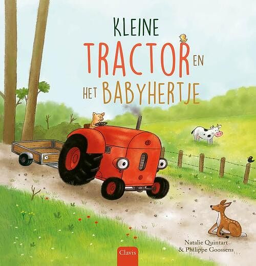 Foto van Kleine tractor en het babyhertje - natalie quintart - hardcover (9789044845525)