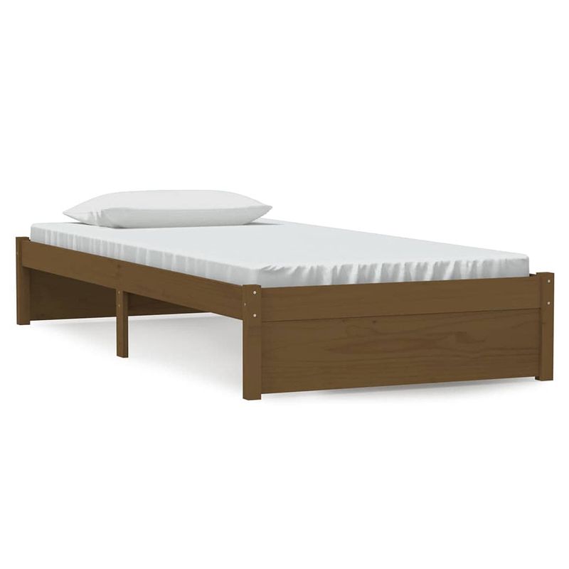 Foto van Vidaxl bedframe massief hout honingbruin 90x200 cm