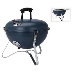 Foto van Progarden barbecue bolvormig 37 cm donkerblauw