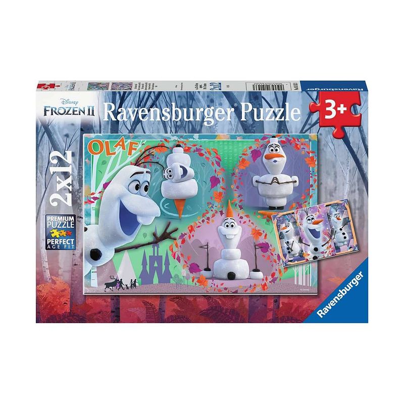 Foto van Ravensburger puzzel frozen ll olaf 2x12