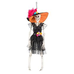 Foto van Halloween - hangende horror decoratie skelet 40 cm spaanse dame - halloween poppen