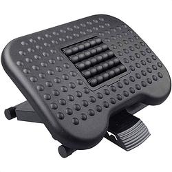 Foto van Strex voetensteun ergonomisch met massagerollers - verstelbaar - anti-slip - voeten steun bureau