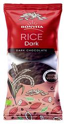 Foto van Bonvita rice dark chocolate 6 stuks 100g bij jumbo