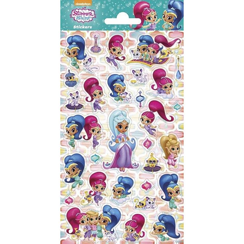 Foto van Nickelodeon stickervel shimmer & shine junior papier 30 stuks