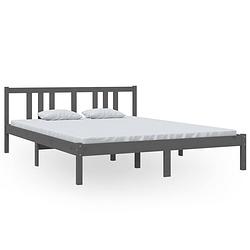 Foto van The living store houten bedframe - the living store - bedframes - afmeting- 205.5 x 155.5 x 69.5 cm - ken- hoogwaardig