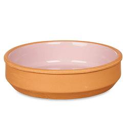 Foto van Set 4x tapas/creme brulee serveer schaaltjes terracotta/roze 16x4 cm - snack en tapasschalen