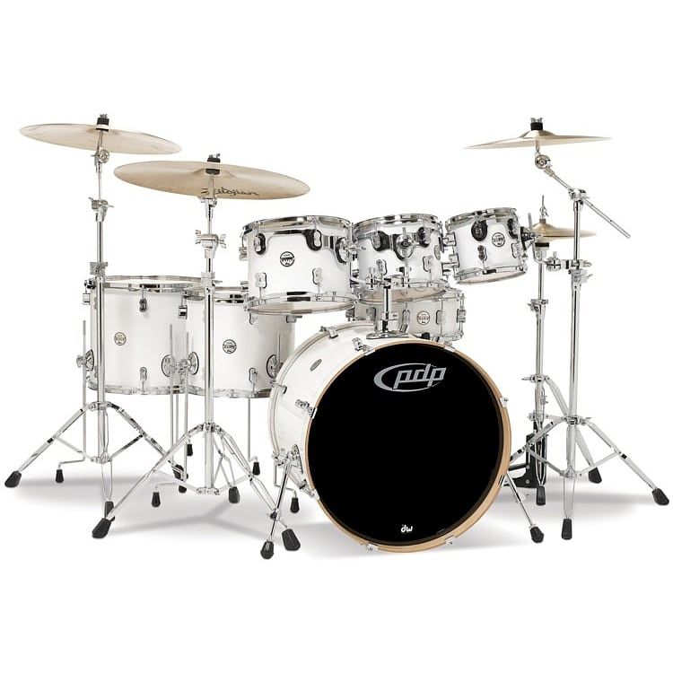 Foto van Pdp drums pd806064001 concept maple pearlescent white 7d. shellset