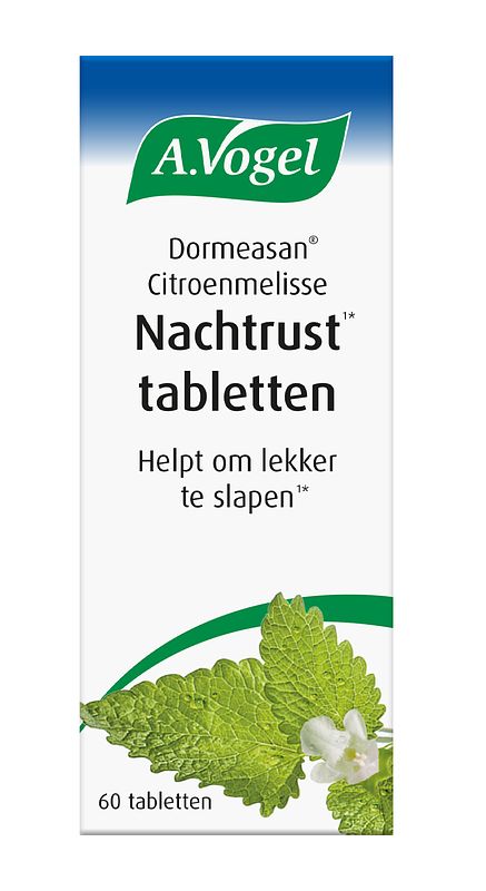 Foto van A.vogel dormeasan citroenmelisse nachtrust tabletten