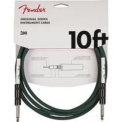 Foto van Fender original series instrument cable sherwood green 3 meter limited edition