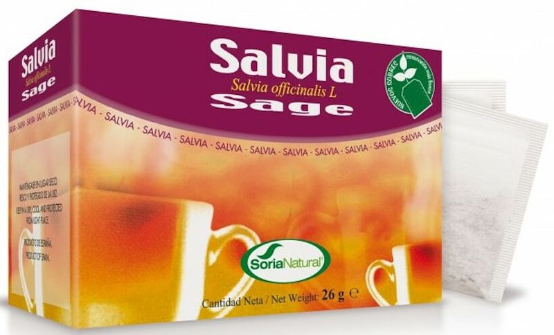 Foto van Soria natural kruidenthee salie zakjes