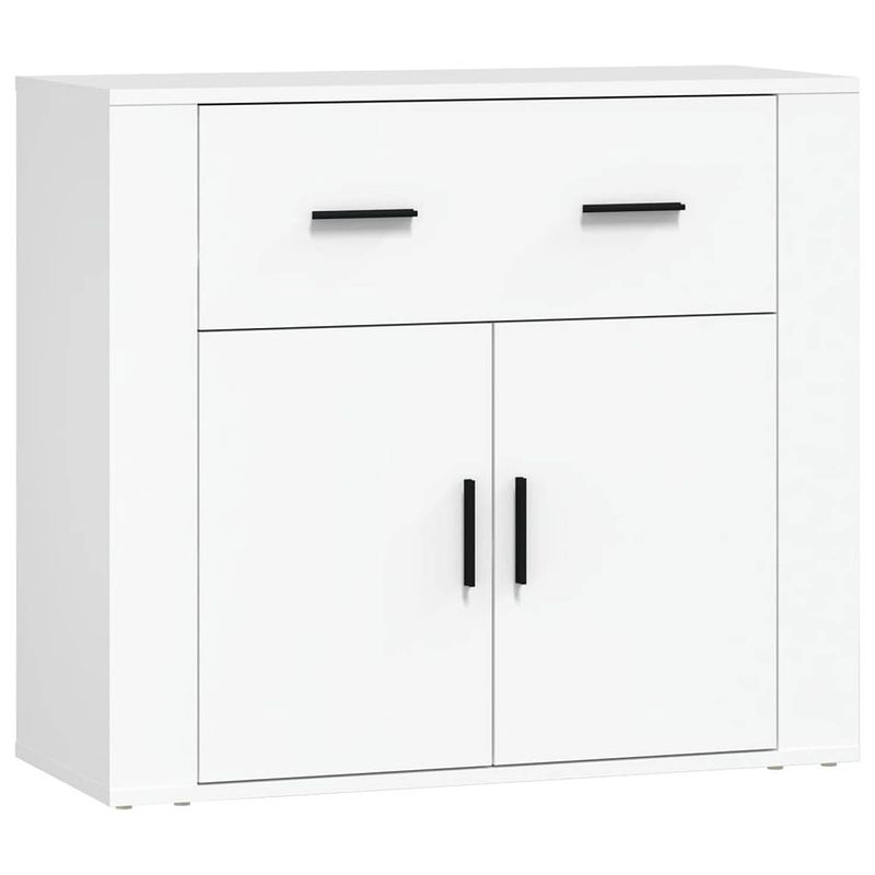 Foto van Vidaxl dressoir 80x33x70 cm bewerkt hout wit