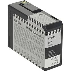 Foto van Epson inkt t5808 origineel matzwart c13t580800