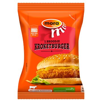 Foto van Mora broodje kroketburger 150g bij jumbo