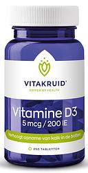 Foto van Vitakruid vitamine d3 5 mcg tabletten