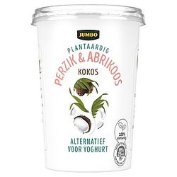 Foto van Jumbo plantaardige variatie op yoghurt perzik & abrikoos kokos 400g