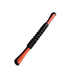 Foto van Toorx massage stick - met grepen - zwart/oranje