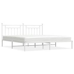 Foto van The living store robuust bedframe - metalen constructie - metalen latten en poten - extra opbergruimte - functioneel