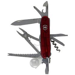 Foto van Victorinox swisschamp 1.6795.t zwitsers zakmes aantal functies: 33 rood (transparant)