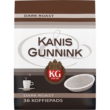 Foto van Kanis & gunnink dark roast koffiepads 36 stuks bij jumbo